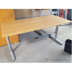 IKEA GALANT 60" Training Table Desk (Blonde, Honey)